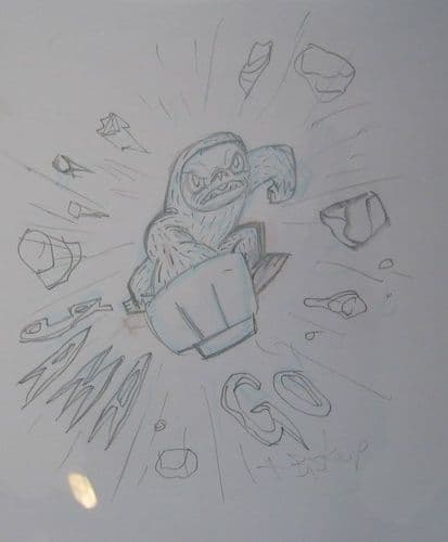 Original Sketch Yeti Smash