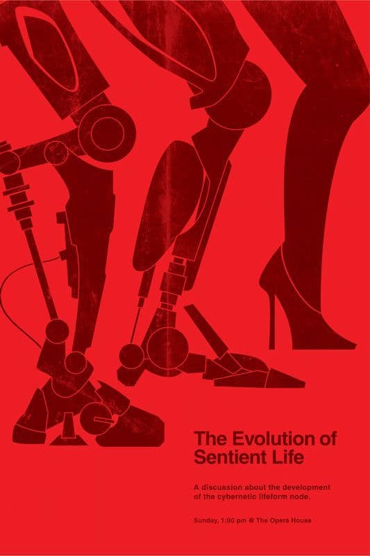 The Evolution of Sentient Life - Battlestar Galactica Movie Post