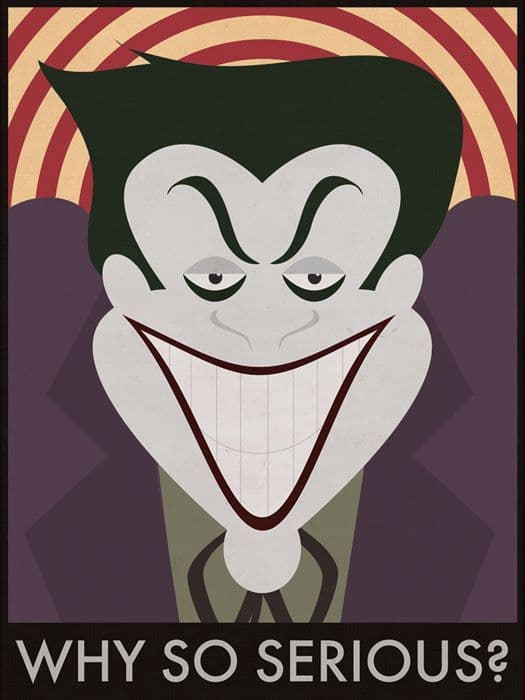 Why So Serious? - The Joker - Batman Movie Poster
