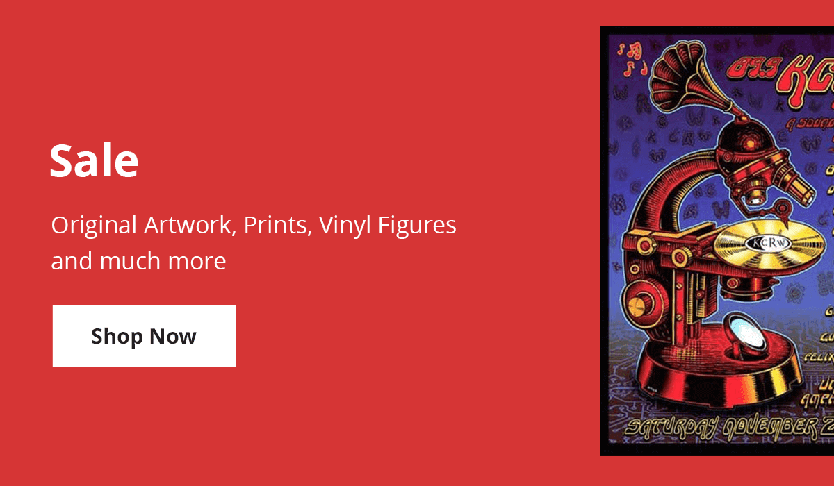 Sale Artwork, Pirnts, Vinyl Figures and more