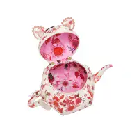 Pink Ribbon Bus Kitty Teapot Bag