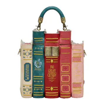 Vendula Bookshelf Book Stack Bag