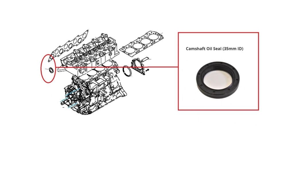 For Mitsubishi L200 Pick Up K74 2 5Td Engine Camshaft Oil Seal Front 96-07