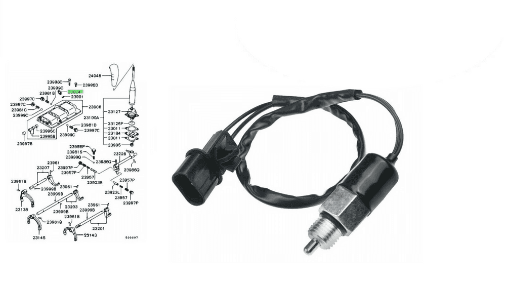 MITSUBISHI L200 K74 2.5TD 4D56 (19962007) REVERSE LAMP LIGHT SWITCH SENSOR