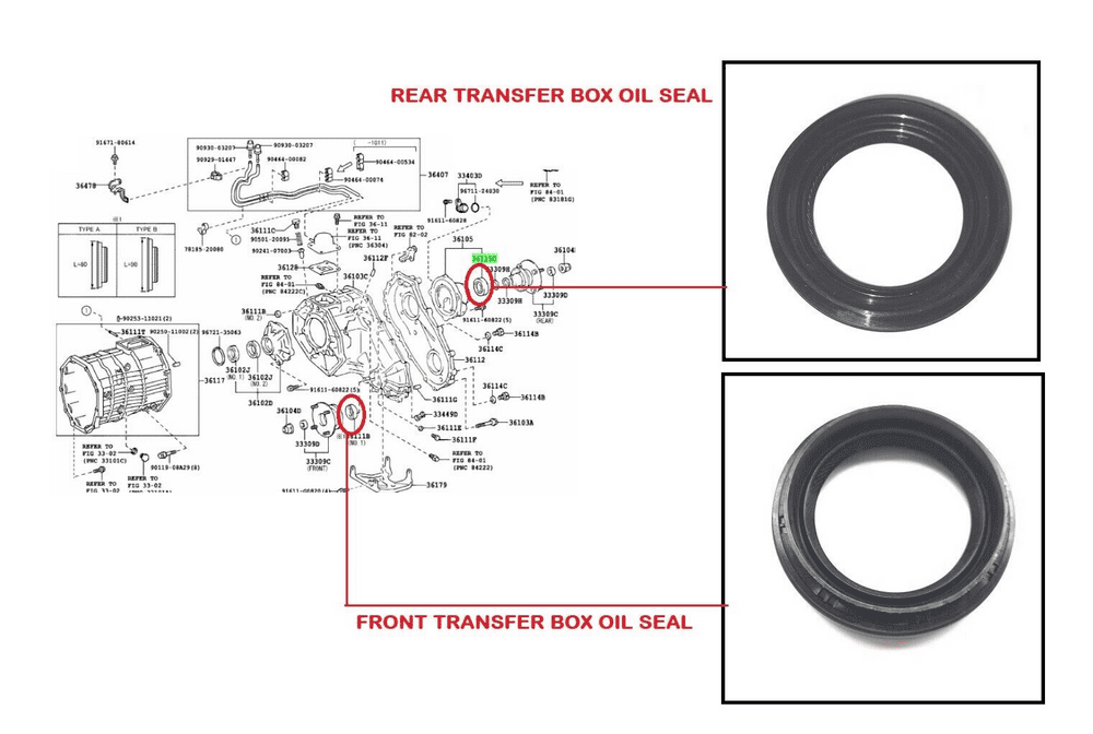 TOYOTA HILUX MK6 KUN25 2.5TD (20052017) FRONT & REAR TRANSFER BOX OIL