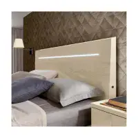 Camel Group | Ambra Bed | Bedroom Furniture | Sand Birch | High Gloss | Bedroom Furniture | Modern & Contemporary | EM Italia Online