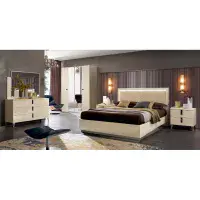 Camel Group | Ambra Upholstered Bed | Bedroom Furniture | Sand Birch | High Gloss | Bedroom Furniture | Modern & Contemporary | EM Italia Online