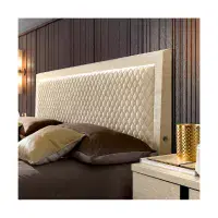 Camel Group | Ambra Upholstered Bed | Bedroom Furniture | Sand Birch | High Gloss | Bedroom Furniture | Modern & Contemporary | EM Italia Online
