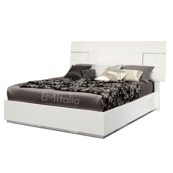 Alf Canova 5ft King Bed | White High Gloss | Bedroom Furniture | Modern & Contemporary | EM Italia Online