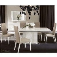 Alf Canova Table and Chairs | White High Gloss | Dining room Furniture | Modern & Contemporary | EM Italia Online