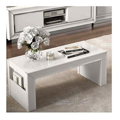 Dama Bianca Glass Coffee Table