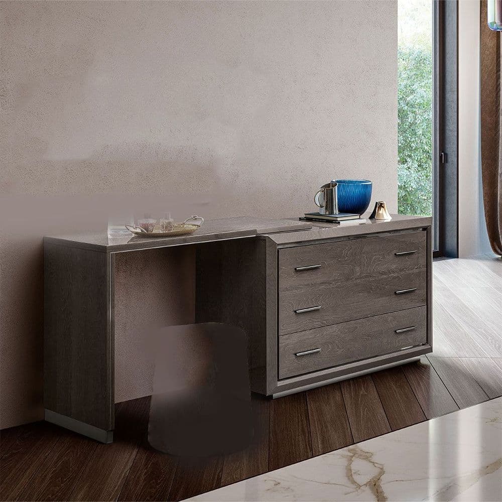 Camel Group | Elite Vanity Dressing Table | Silver Birch | Grey | High Gloss | Bedroom Furniture | Modern & Contemporary | EM Italia Online Camel Group | Elite Vanity Dressing Table | Silver Birch | Grey | High Gloss | Bedroom Furniture | Modern & Contemporary | EM Italia Online