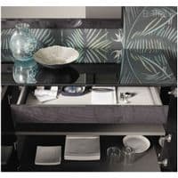 Alf Heritage  4 Door Sideboard Buffet | Dark Velvet High Gloss | Living Room Furniture | Modern & Contemporary | EM Italia Online