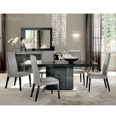 Montecarlo Extending Dining Table + 6 Fabric Dining Chairs