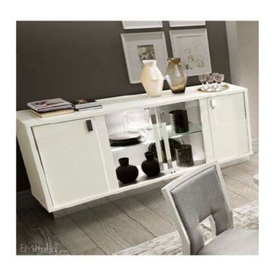 Roma White 4 Door Sideboard Buffet