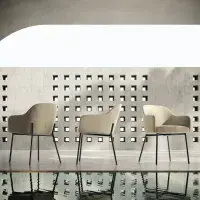 Zenith 239 cm Ceramic Dining Table & 8 Elvis Velvet Chairs | Italian Marble Design  | Camel Group | Modern Contemporary | Dining room Furniture | EM Italia Online