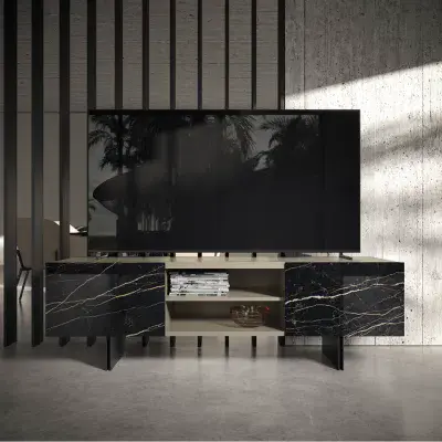 Zenith Ceramic TV Cabinet (Thunder Night)