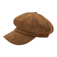 Baker Boy Hat Newsboy Cap Camel Faux Suede Hat
