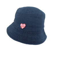Denim Bucket Hat Dark Blue Denim Summer Hat