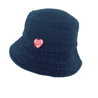 Denim Bucket Hat Dark Blue Denim Summer Hat