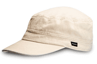 Denim Newsboy Cap Ivory Stone Military Hat CRAGGI