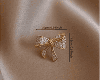 Diamante Bow Brooch Pin for Hats and Bags