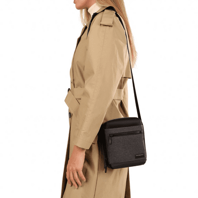 Hedgren Chip Grey Crossbody Bag with RFID