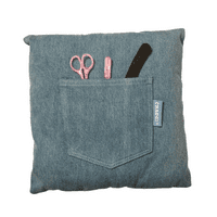 Manicure Cushion Blue Denim Nail Varnish Pillow