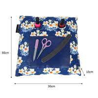 Manicure Cushion Navy Floral Nail Varnish Pillow Beauty Gift