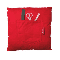 Manicure Cushion Red Denim Nail Varnish Pillow