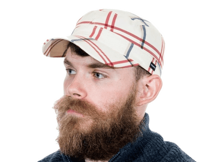 Newsboy Cap Sports Holiday Hat Red Black White Check CRAGGI 