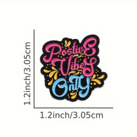Positive Vibes Pin Badge for Hats and Bags