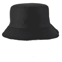 Reversible Bucket Hat Flamingo Black Summer Hat