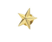 Stars Enamel Hat Pins 2 pack Red Gold Alloy Hat Jewellery 