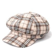 Tweed Baker Boy Hat Newsboy Cap Sand Check Shelby Hat