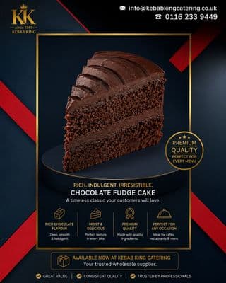Chocolate Fudge Cake 16 Portioned