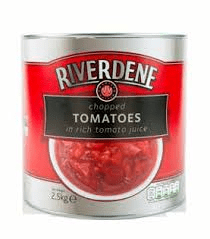 Chopped Tomato Riverdene 2.5 Kg X 6