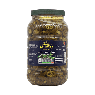 Plastic Tin Sliced Jalapino  3 Kg X 6
