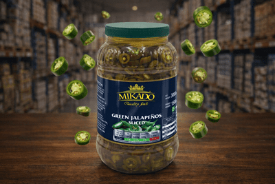 Plastic Tin Sliced Jalapino  3 Kg X 6