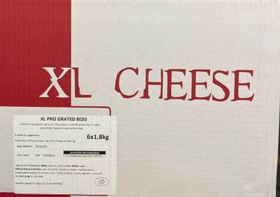 XL GRATED 80/20 CHEESE ( 6 X 1.8 KG )