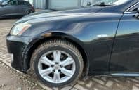 06-09 LEXUS IS220 250 FRONT WING BLACK 202 PASSENGER SIDE / OSF / LEFT XE20