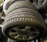 1996- 2004 MERCEDES BENZ SLK PAIR ALLOY WHEELS 8J R16 + TYRES 225 50 16
