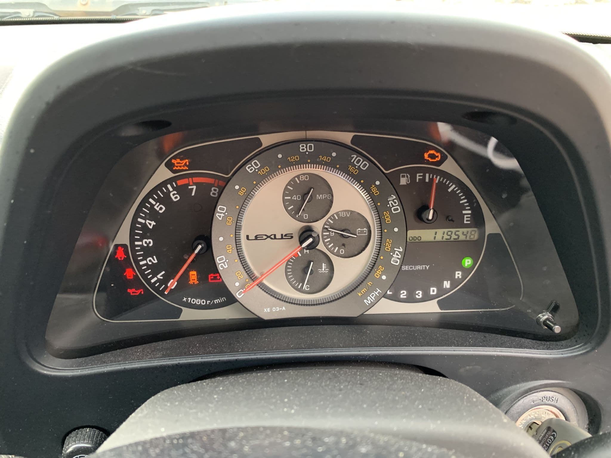 1999 - 2004 LEXUS IS200 SPEEDO CLOCK DIALS ALL MODELS AUTO MANUAL SPORT SE