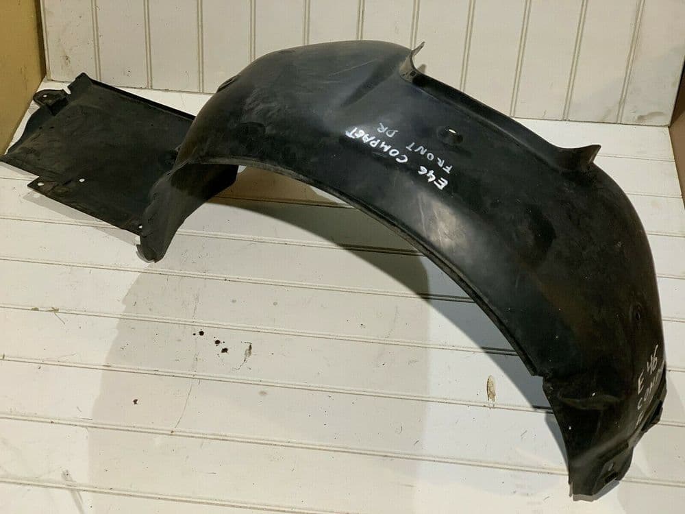 2002 BMW 3 E46 COMPACT SPLASH GUARD FRONT RIGHT INNER WHEEL ARCH OSF 9804