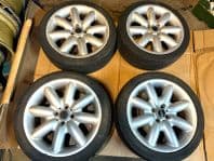2002 MINI COOPER S R17 ALLOY WHEELS x4 R50 51 R52 R53 CROWN ALLOYS