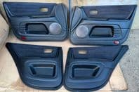 2004 LEXUS IS200 SUEDE LEATHER DOOR CARDS BLACK FRONT REAR CLEAN SET 99-05 IS300