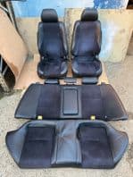 2004 LEXUS IS200 SUEDE LEATHER SEATS BLACK FRONT REAR CLEAN SET 99-05 IS300