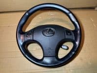 2005-2012 LEXUS IS250 COMPLETE STEERING WHEEL BLACK LEATHER + CRUISE IS220