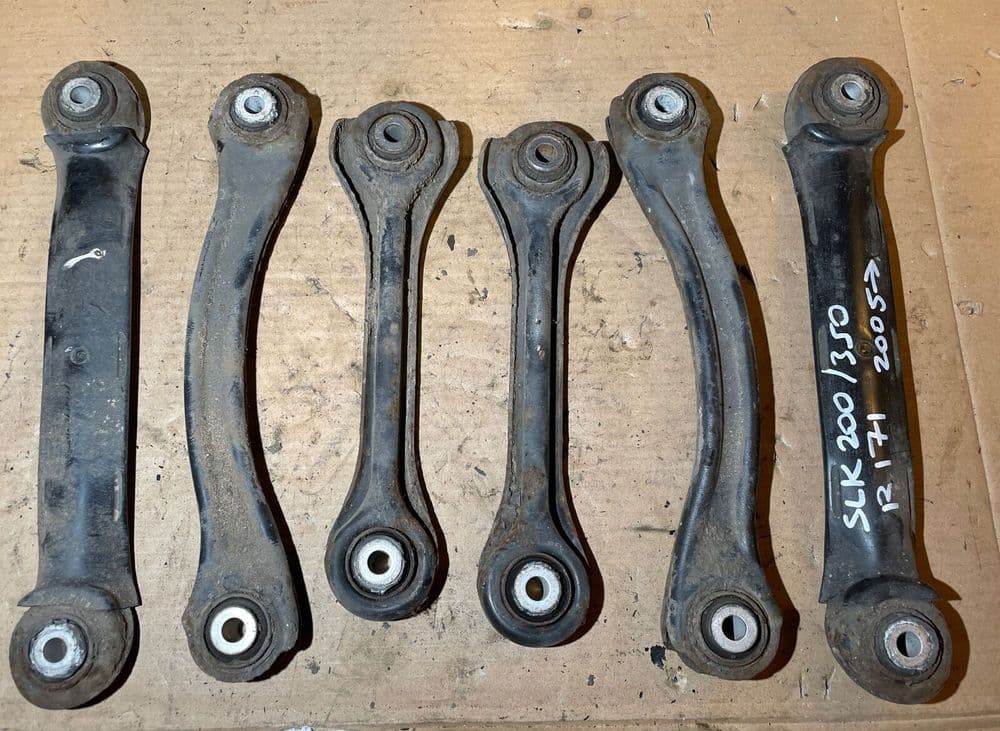 2005 SLK200 R171 REAR AXLE SUSPENSION CONTROL ARM SET X6 SLK200 SLK350 ...