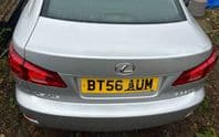 2006 -2012 LEXUS IS220 BOOTLID TAILGATE BOOT SILVER 1G1 XE20 05-12 IS250